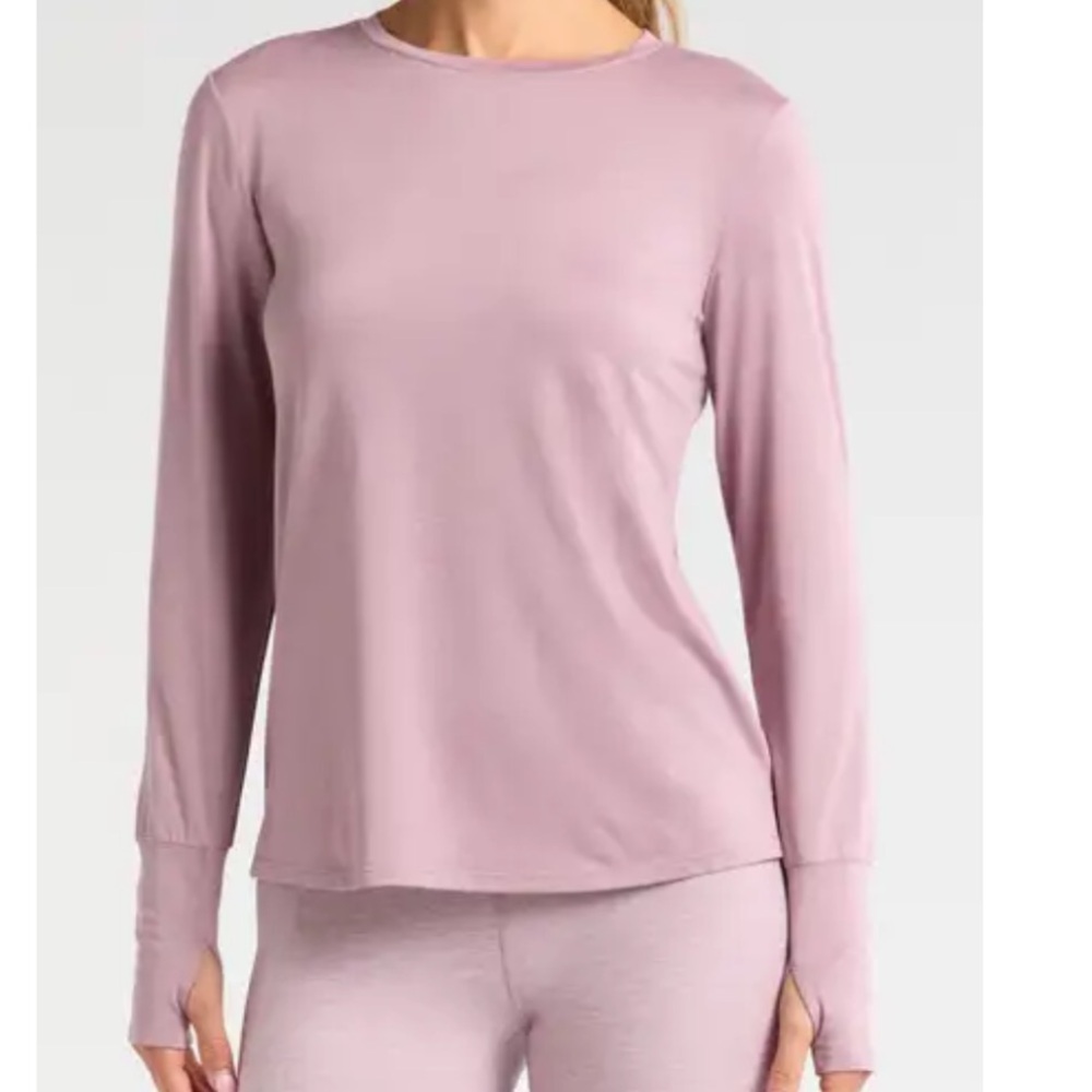 Zella Mauve Liana Restore Soft Lite Long Sleeve T-Shirt